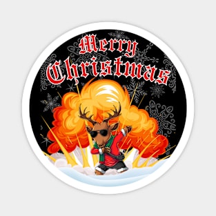 Merry Christmas Dab-splosion Magnet